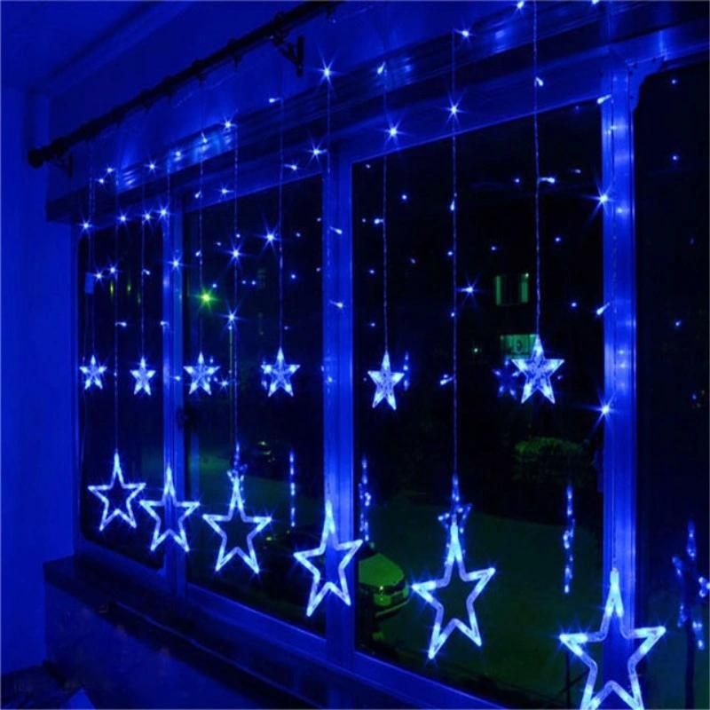 String Light Iron Star/Pentagram Star LED Light for Christmas Wedding New-Year