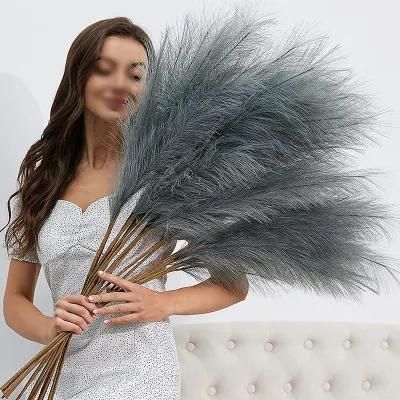 Artificial Pampas Grass Vivid Flower Feather Artificial Reed for Wedding and Home Decoration Flowers