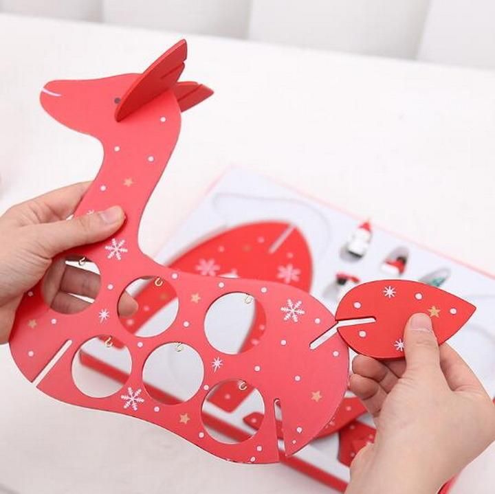 Creative Showcase Decoration Wood DIY Christmas Elk