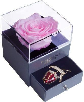 Foever Handmade Preserved Rose Flower Gift for Valentine&prime;s Day, Birthday, Christmas Day, Mothers Day
