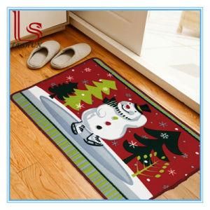 Custom Christmas Series Cartoon Printed Door Kitchen Bedroom Living Room Bathroom Bibulous Non-Slip Mat