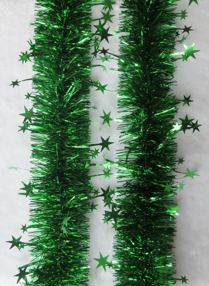 High Density Good Price Factory Direct Sale Christmas Tree Decorative 8/14cm*2m*6ply Bluepet Christmas Tinsel