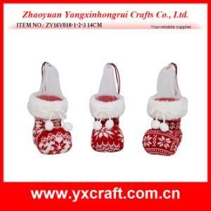 Christmas Decoration (ZY16Y018-1-2-3 14cm) Red Pattern Christmas