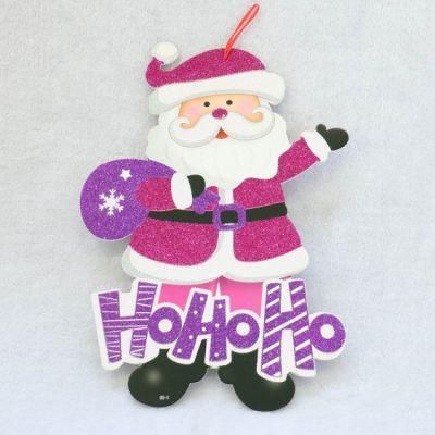 Big Size Santa Door Sticker Xmas Decoration Paper Card Christmas Wall Sticker