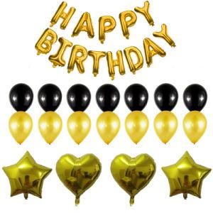 Happy Birthday Party Decorations Adult Man Woman Supplies Anniversary Balloons