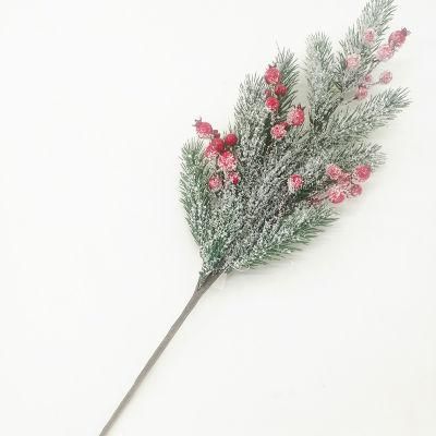 Artificial Red Fruit Single Branch with Leaves Artificial Flower