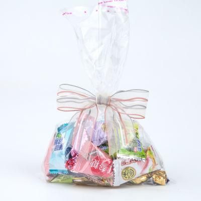 Custom 2cm Satin/Organza/Nylon Ribbon Colorful Ribbon Bows for Candy Package Cookie Decoration 100 Pieces in One Poly Bag