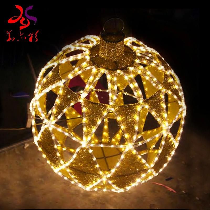 LED 3D Motif Huge Round Christmas Light for Outdoor Decoration