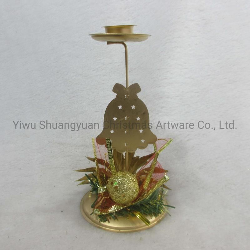 Christmas Iron Candle Decoration with Angel Tower Star for Holiday Wedding Party Decoration Hook Ornament Craft Gifts