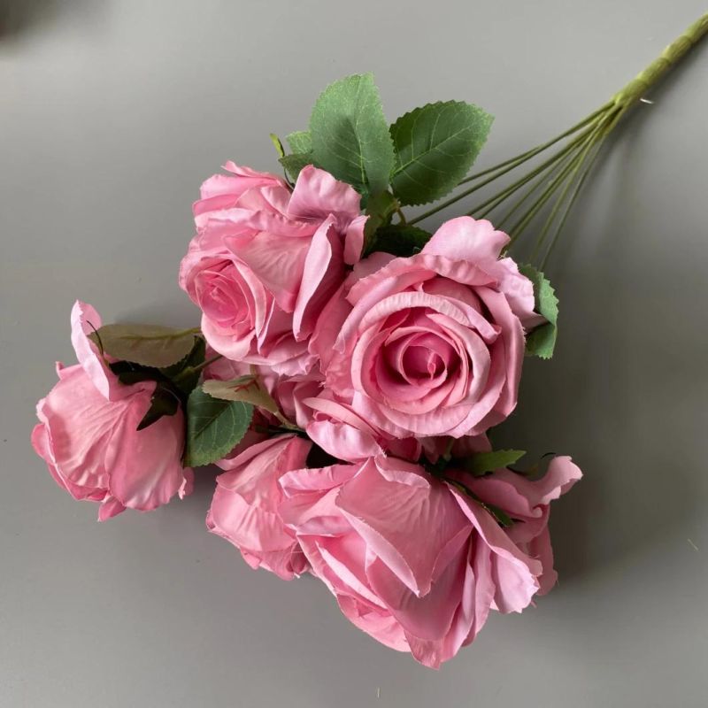 High Quality New Trend Design Decorative Wedding Bouquet Wholesale Artificial Flower Artificial Rose Flower