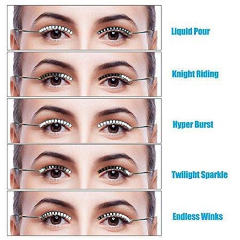 Unisex Flashes Interactive Changing LED Lashes Light Shining Eyeliner