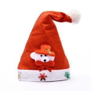 LED Christmas Decoration Christmas Tree Snowman Light up Knitted Hat Children Adult Christmas Hat