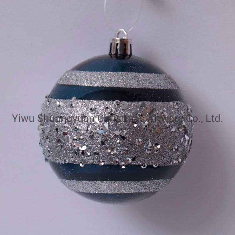 Attractive Plastic Painted Christmas Hanging Ball