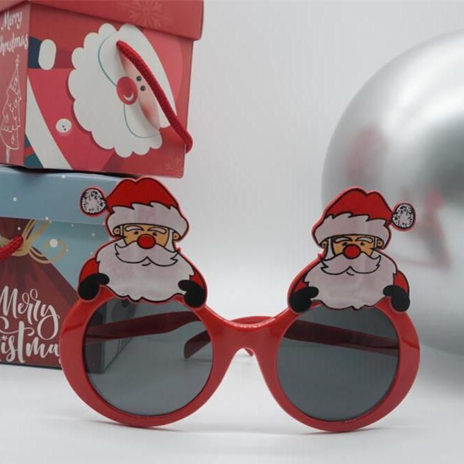Santa Claus Party Wacky Glasses Christmas Gift Props Holiday Gift Party Supply Glasses