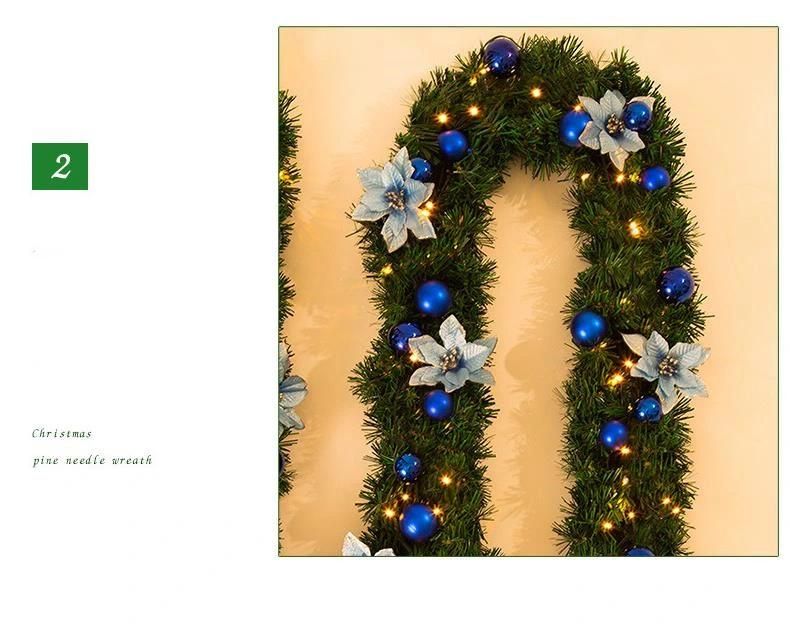 Hot Sale Artificial Christmas Pine Garland Ornaments for Xmas Decoration