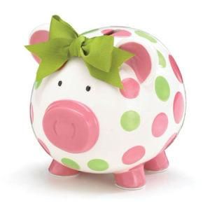 Figure Design Ceramic Money Saving Box Piggy Bank
