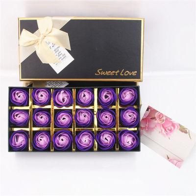 18PCS Rose Flower Gift, Box Eternal Soap Rose Box Flower for Valentine Day Gifts