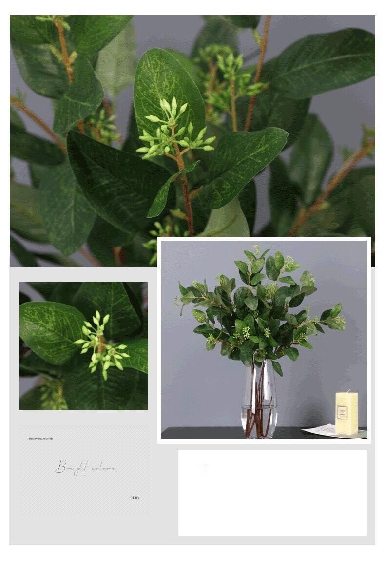Inunion New Products Living Home Decoration America Eucalyptus Home Florist Decoration