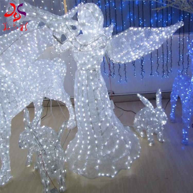 Christmas Decoration Outdoor Lighted Christmas Angel Motif Light