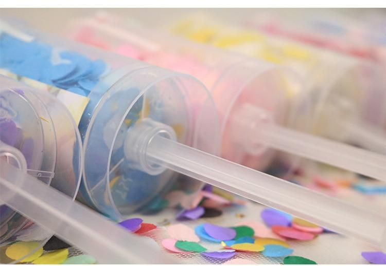 Round Push up Confetti Poppers Party Confetti Decorations Fireworks Wedding Birthday Anniversary Bachelor Bridal Shower