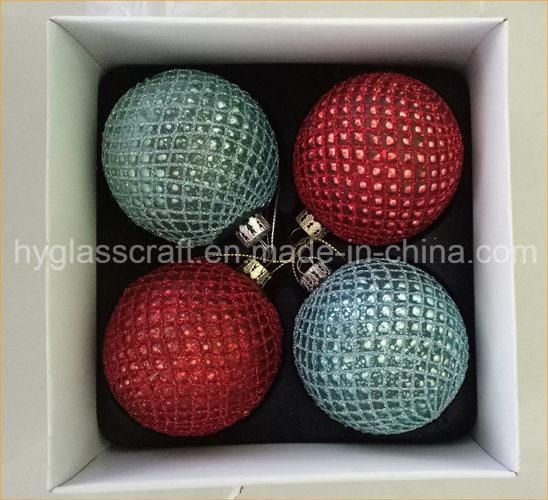 Handmade Glitter Glass Ball Christmas Decoration