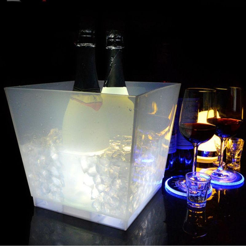 LED Ice Cooler Bar Ice Bucket Ice Bucket Lights