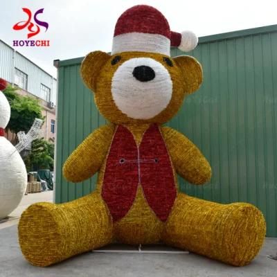 LED Animated Motifs Decorative Light Bear Giant Outdoor Commercial Christmas Decor