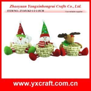 Christmas Decoration (ZY14Y362-1-2-3) Christmas Decoration Basket Candy Gift Basket Wholesale