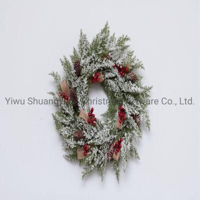 Christmas Wreath for Holiday Wedding Party Decoration Supplies Hook Ornament Craft Gifts