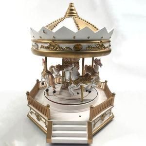 Noel Movement Classic Christmas Decor Carousel Music Box