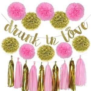 Umiss Paper Bridal Shower Bachelorette Valentains Wedding Party Birthday Decoration