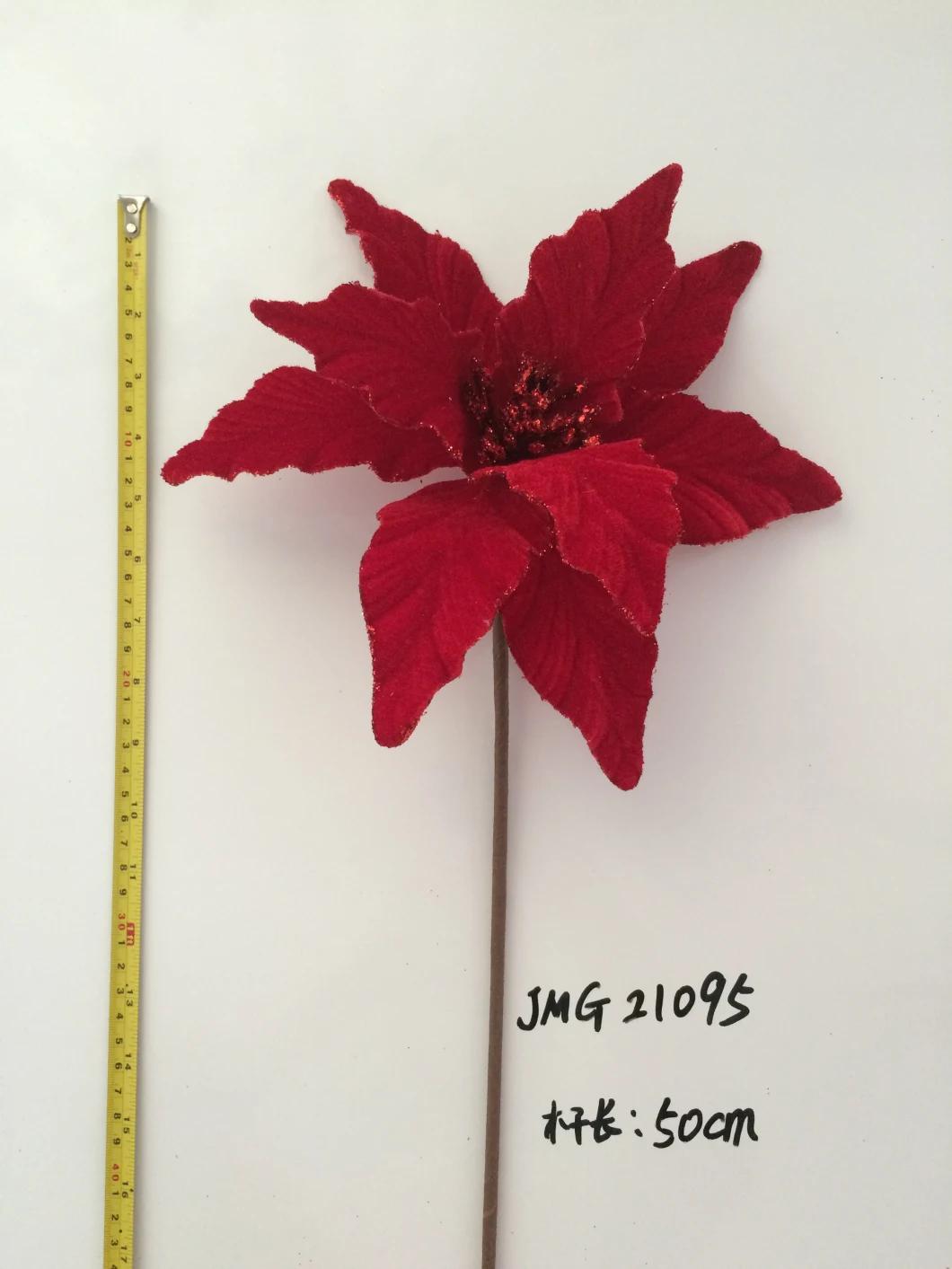 Ytcf095 2022 Popular Type Christmas Poinsettia Flowers with Factory Price