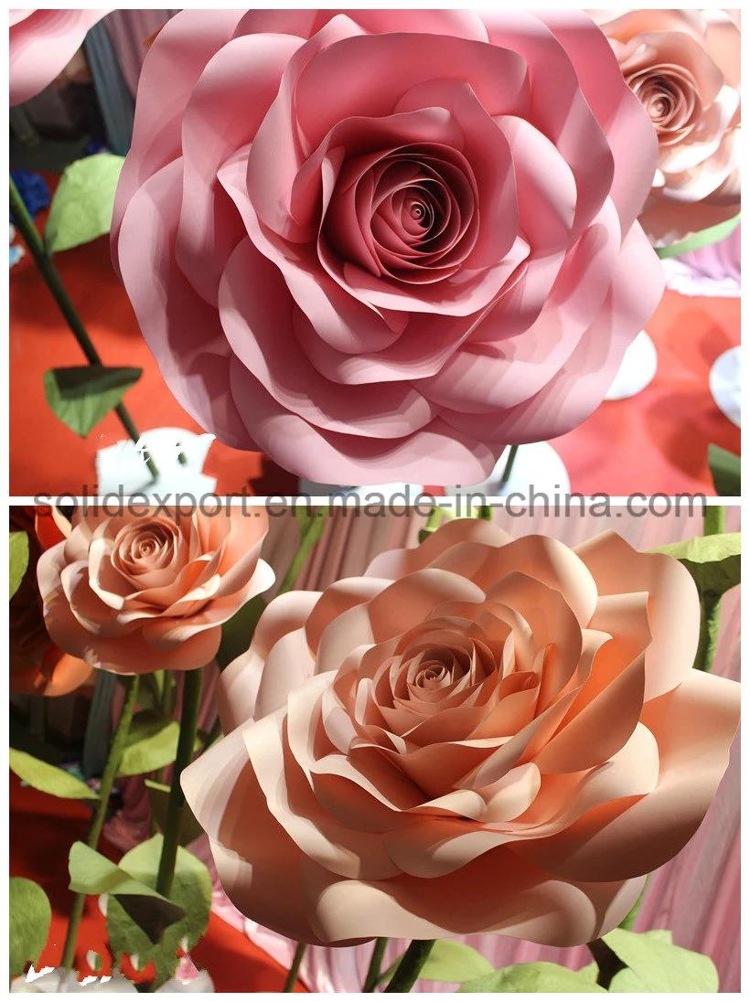 Simulation Flower Props Shop Window Rose Paper Flower Decoration