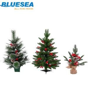 PE Red Pine Cone Mixed Christmas Tree Home Decoration