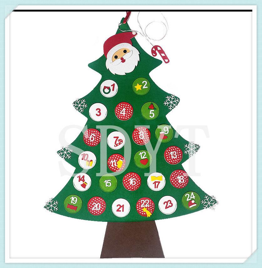 Factory Price Handmade Felt DIY Christmas Hanging Tree