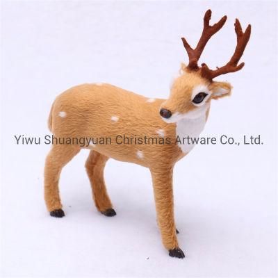 Hot Selling Artificial Standing Christmas Deer Decorations, Christmas Reindeer