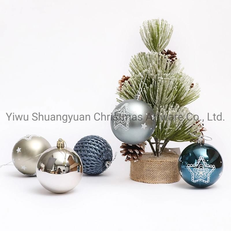 New Design High Sales Christmas Shiny Painted Ball for Holiday Wedding Party Decoration Supplies Hook Ornament Craft Gifts