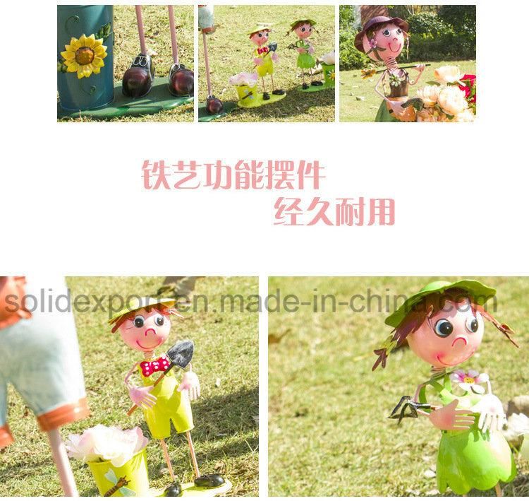 Handmaking Doll Display for Garden Courtyard Living Room Decoration