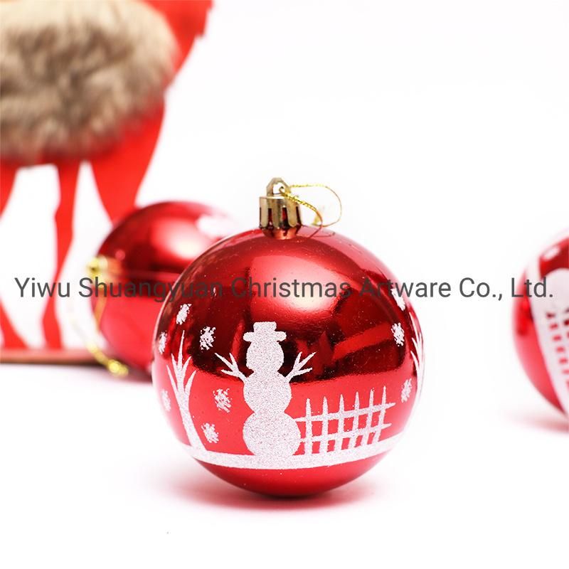 2020 New Design High Sales Christmas Shiny Painted Ball for Holiday Wedding Party Decoration Supplies Hook Ornament Craft Gifts