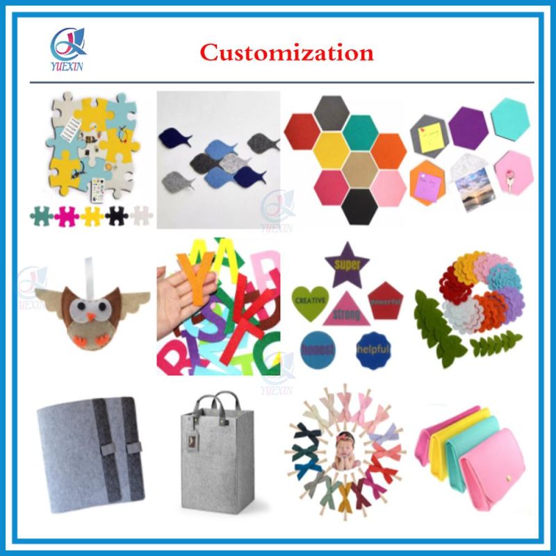 Colored Polyester Felt Craft Sheets Die Cutting Felt