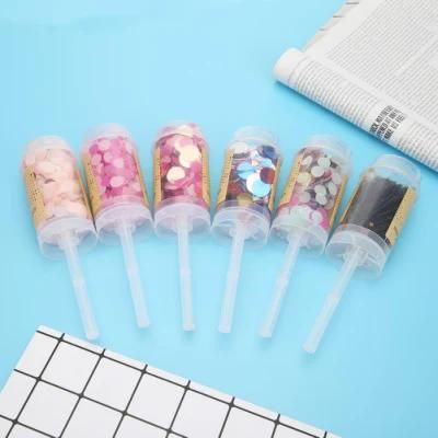 Confetti Popper Flower Paper Confetti Push Weddings Party Birthday Favor