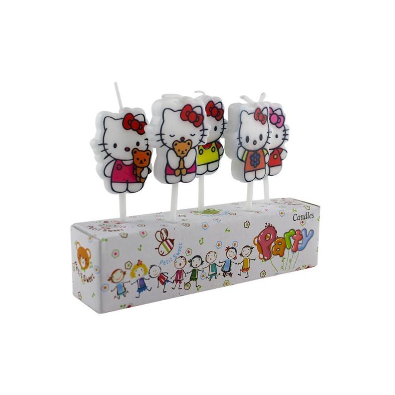 Factory Directly Hello Kitty Shape Birthday Cartoon Candle