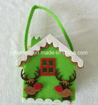 Christmas Decoration Fabric Felt Santa Candy Gift Bag for Kids