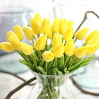 Artificial Flowers Real Touch Tulips PU Tulips Flowers Arrangement Wedding Bouquets Home Room Party Wedding Decor