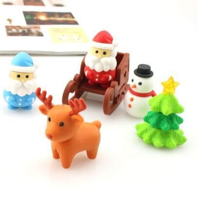 Christmas Rubber TPR PVC Cute Lovely Eraser