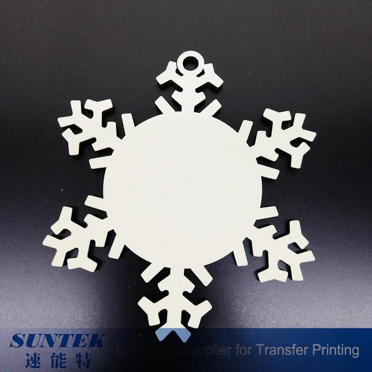 Sublimation MDF Custom Blank Snowflake Pendants for Chirstmas Ornaments