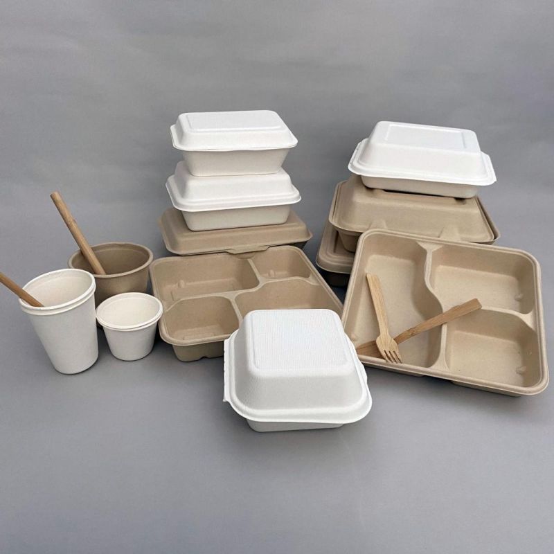 Sugarcane Compostable Bagasse Biodegradable Tableware Food Container