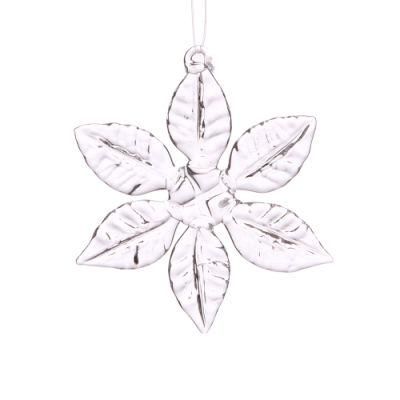 Christmas Glass Snowflake Decoration Pendant