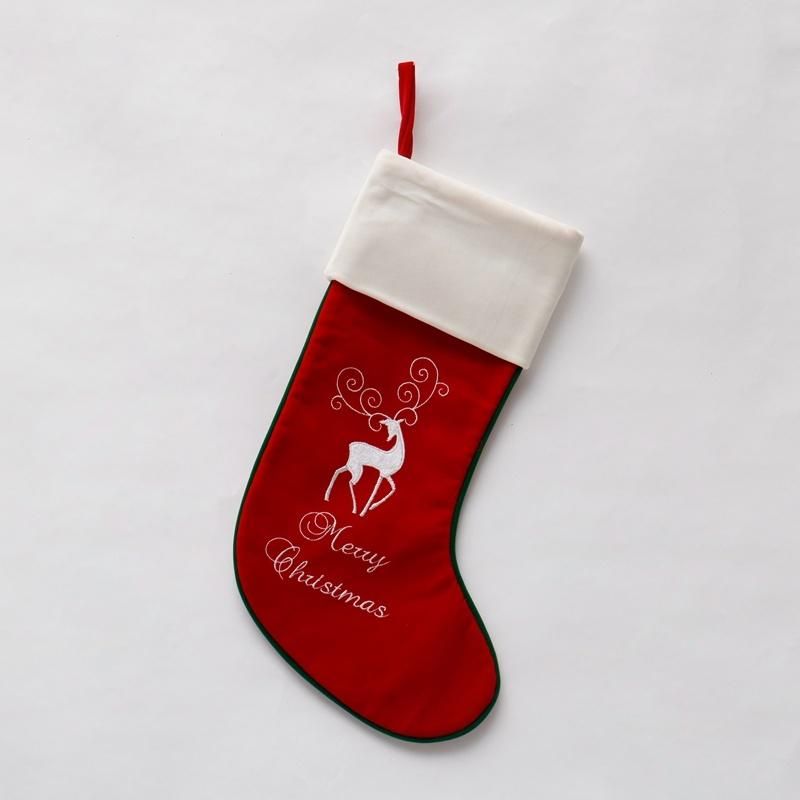 Best Selling Europe Classical Plazz Style High Quality Christmas Stocking