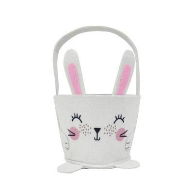Custom Felt Bunny Chick Sheep Personalized Bag Rabbit Easter Basket